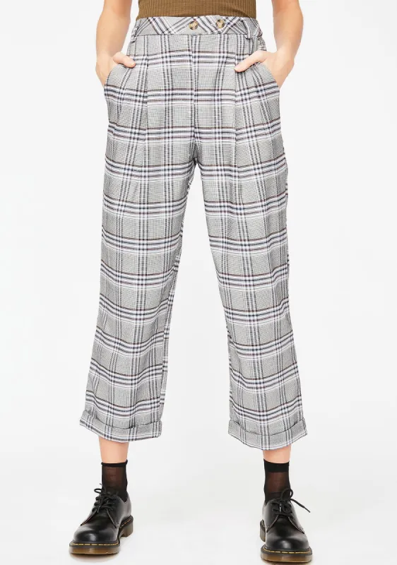 Say Something Plaid Trouser sold by Dolls Kill