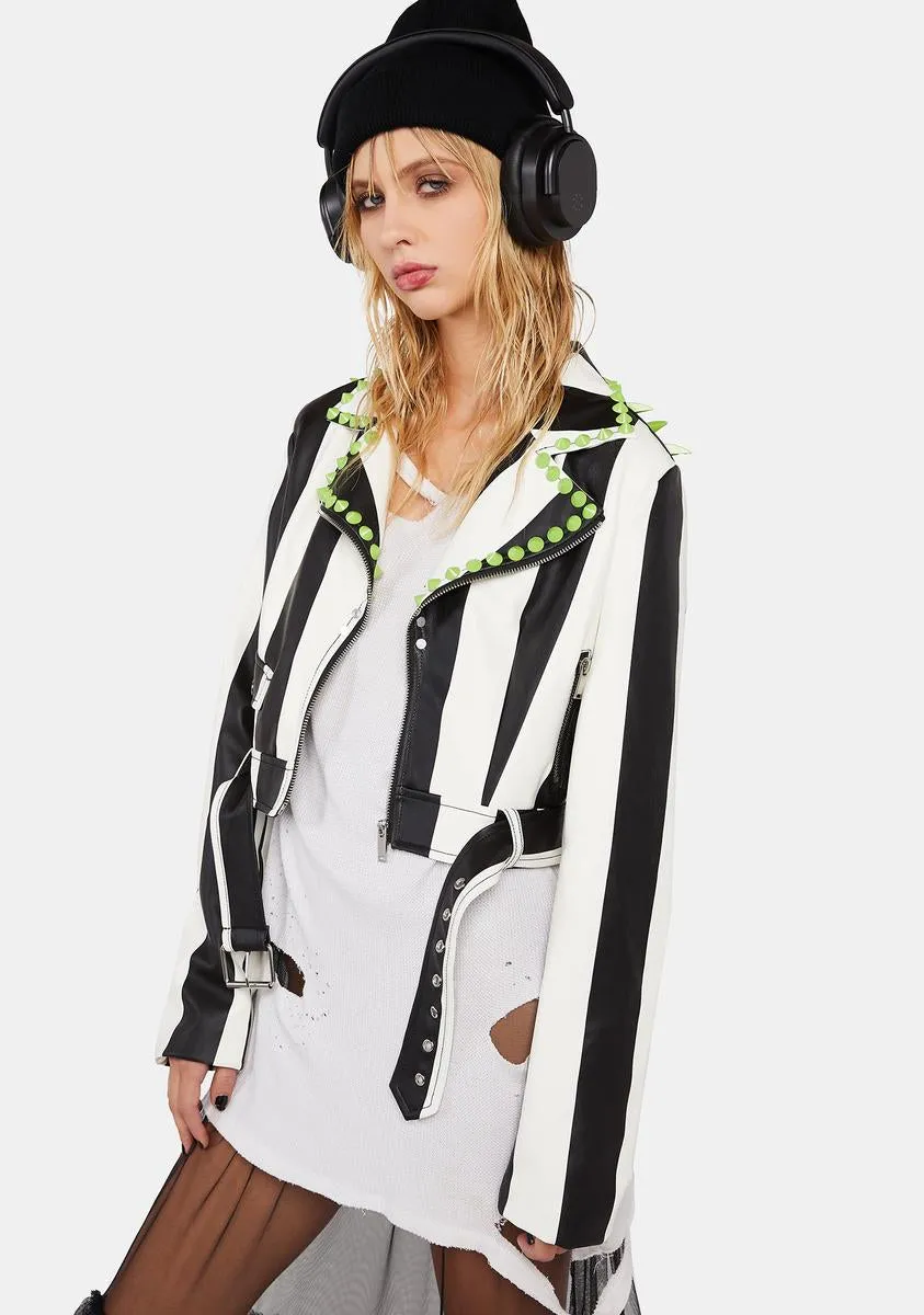 Scare Alike Moto Jacket sold by Dolls Kill product image thumbnail 4