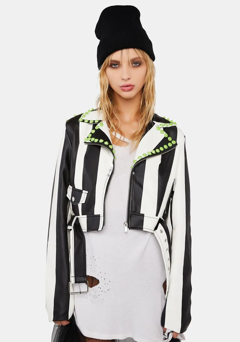 Scare Alike Moto Jacket sold by Dolls Kill