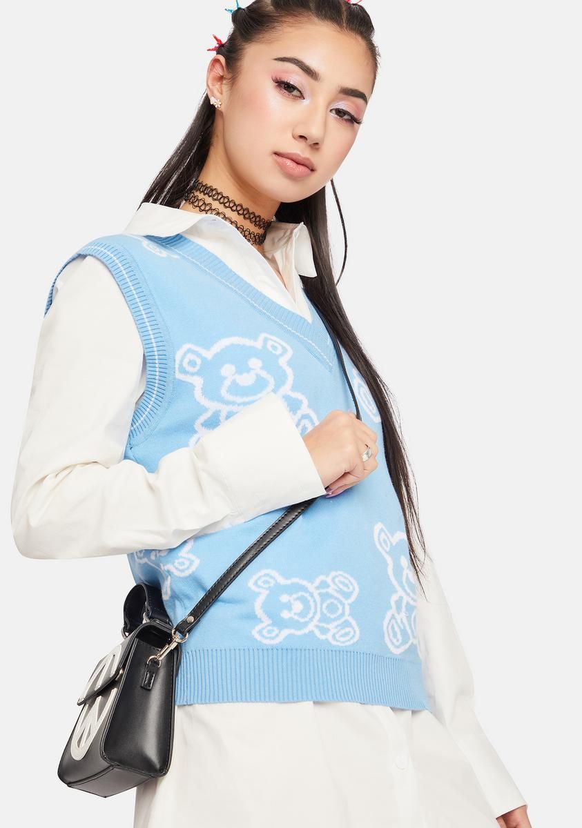 Aqua Hug Me Sweater Vest sold by Dolls Kill product image thumbnail 2