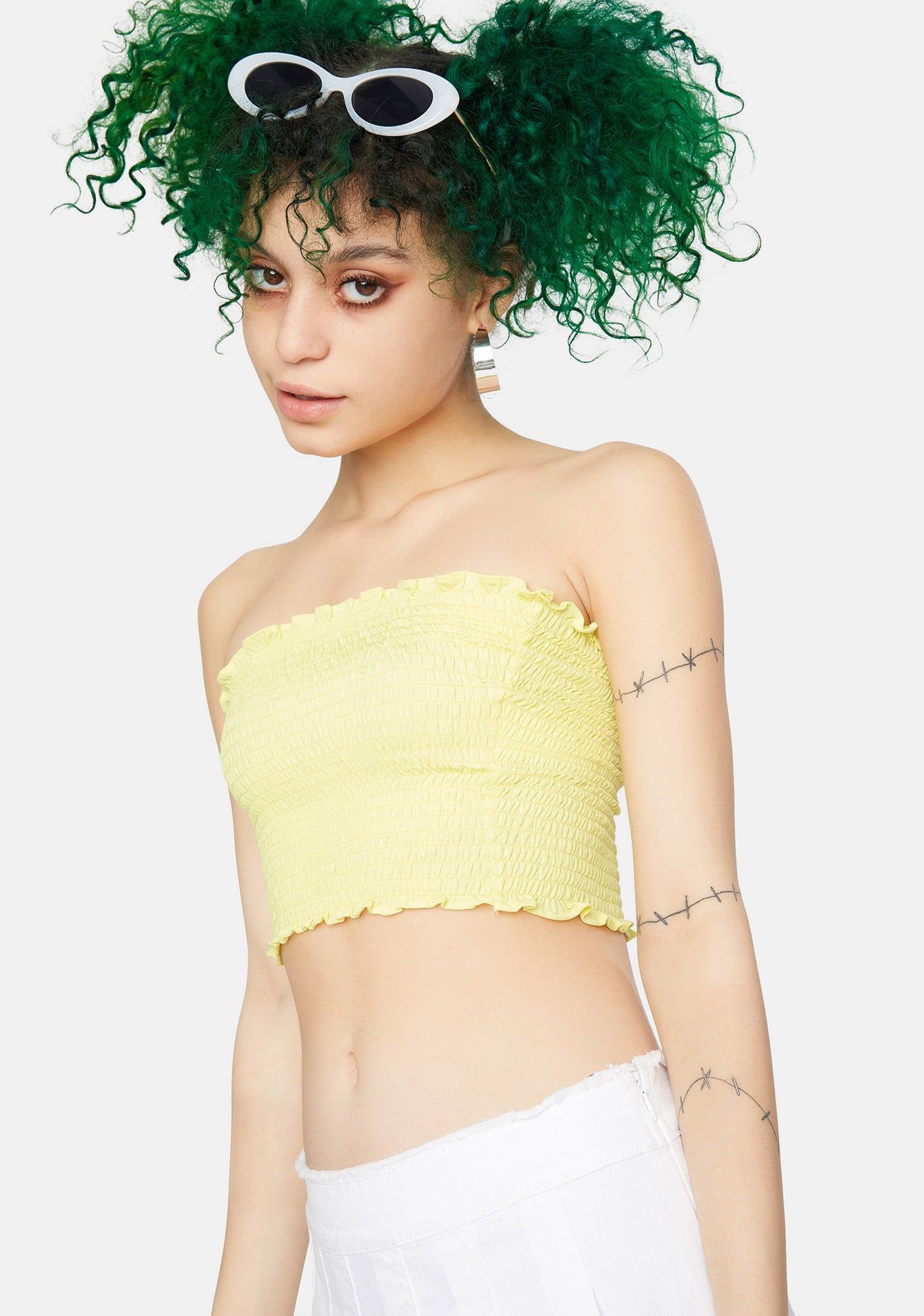 Return The Favor Tube Top sold by Dolls Kill