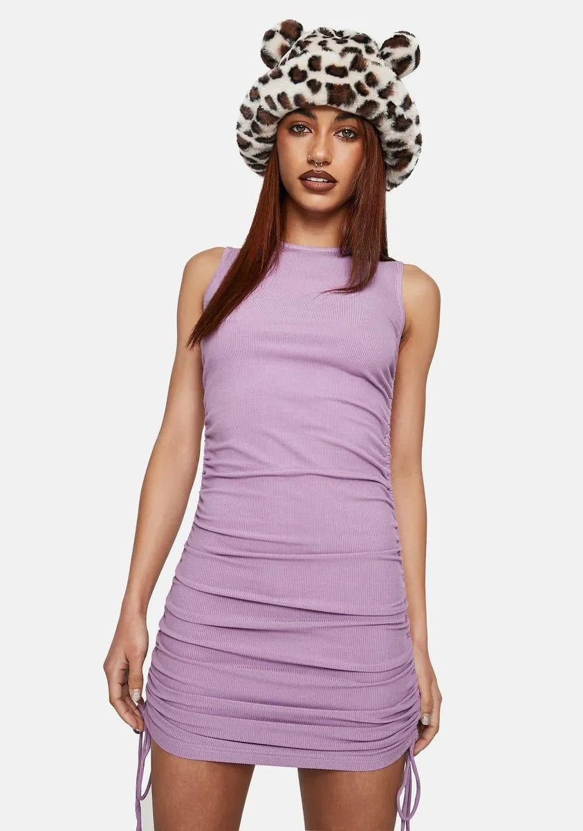 Lilac Sage Side Tie Mini Dress sold by Dolls Kill