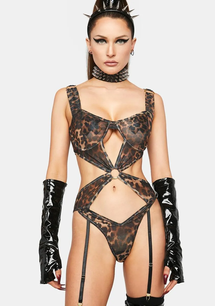 Spotlight On Me Leopard Print Teddy sold by Dolls Kill