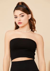 Critical Hit Ribbed Tube Top sold by Dolls Kill