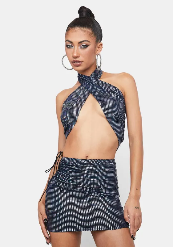 Dark Confidential Info Skirt Set sold by Dolls Kill