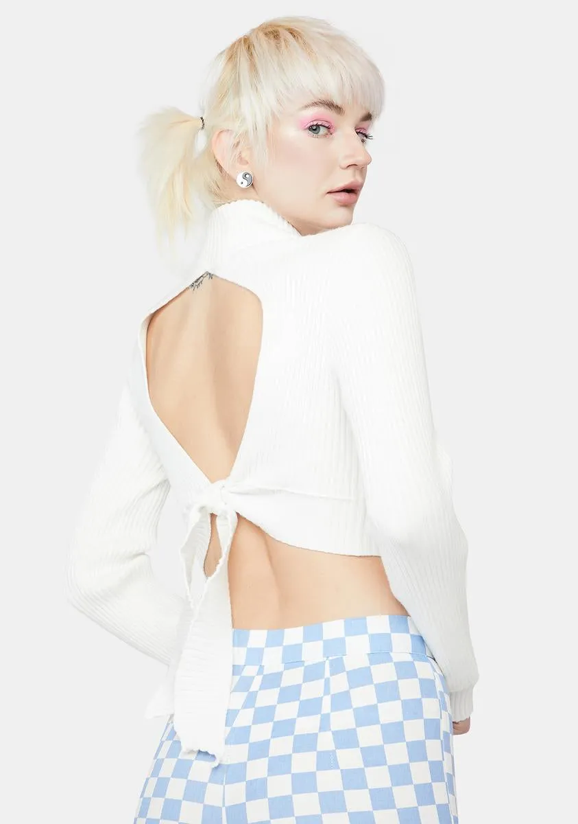 Seconds Away Cut Out Sweater sold by Dolls Kill product image thumbnail 4