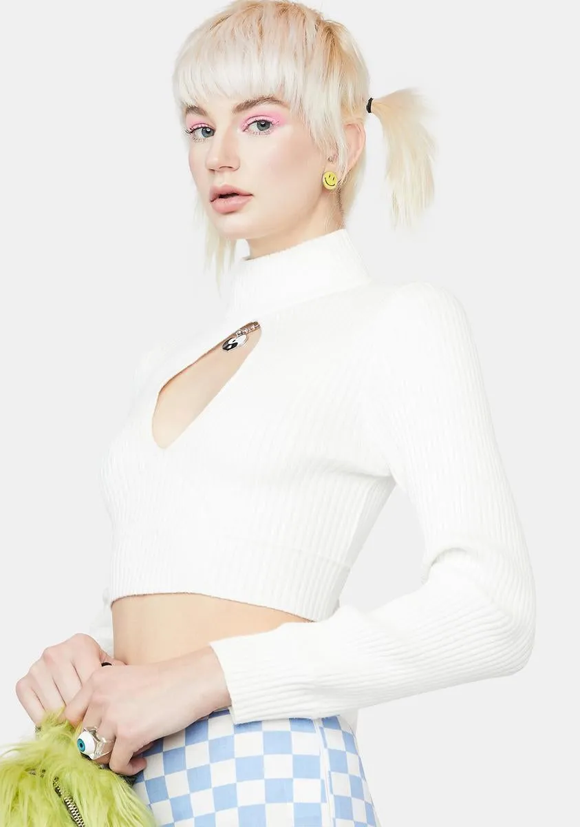 Seconds Away Cut Out Sweater sold by Dolls Kill product image thumbnail 2