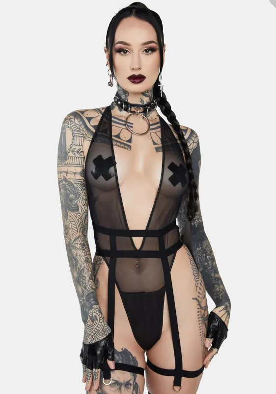 Weak For You Sheer Bodysuit sold by Dolls Kill