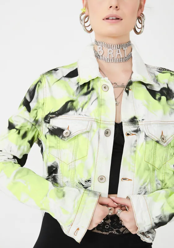Rad Habits Denim Jacket sold by Dolls Kill