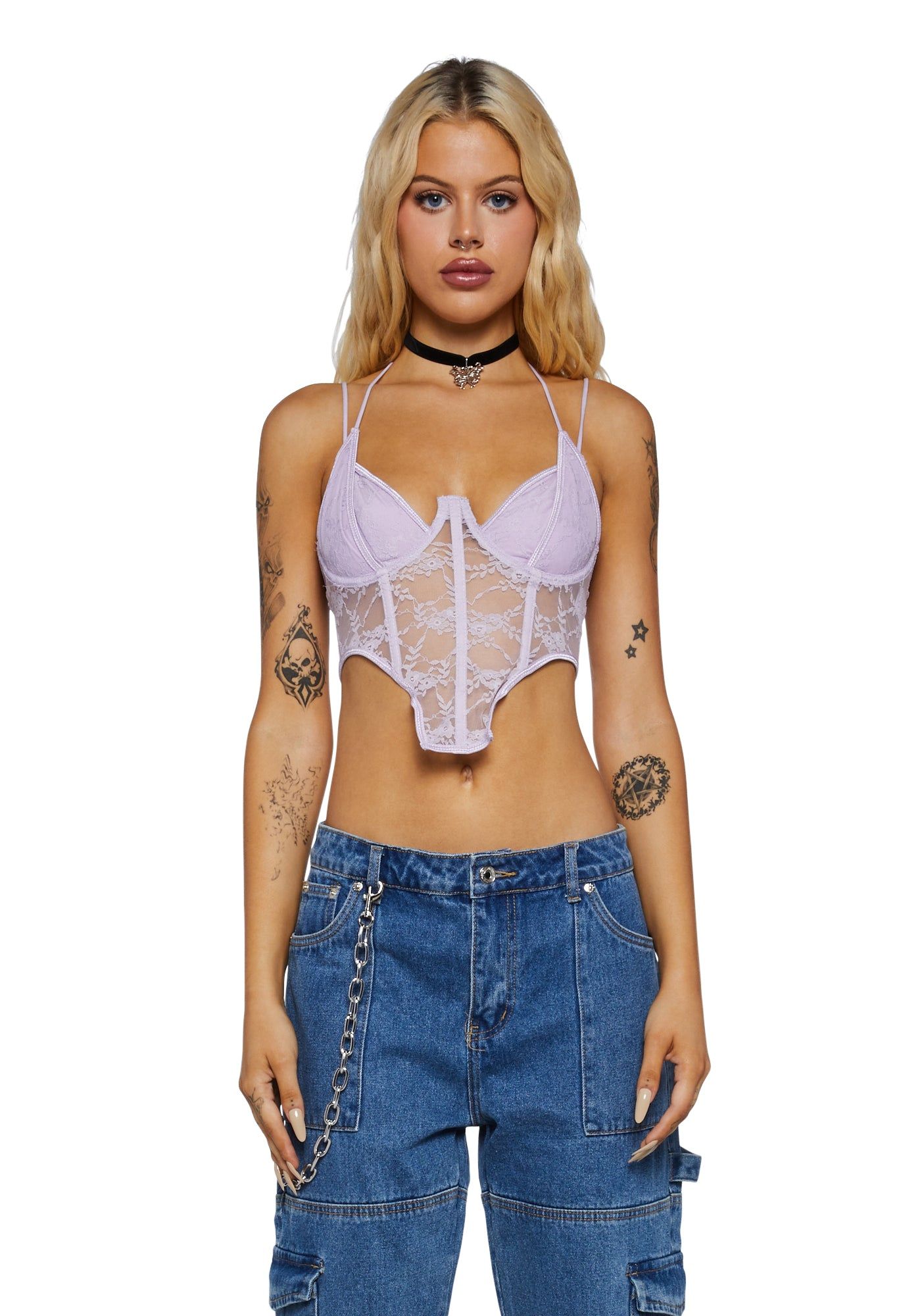 Deceitful Heart Corset Top sold by Dolls Kill