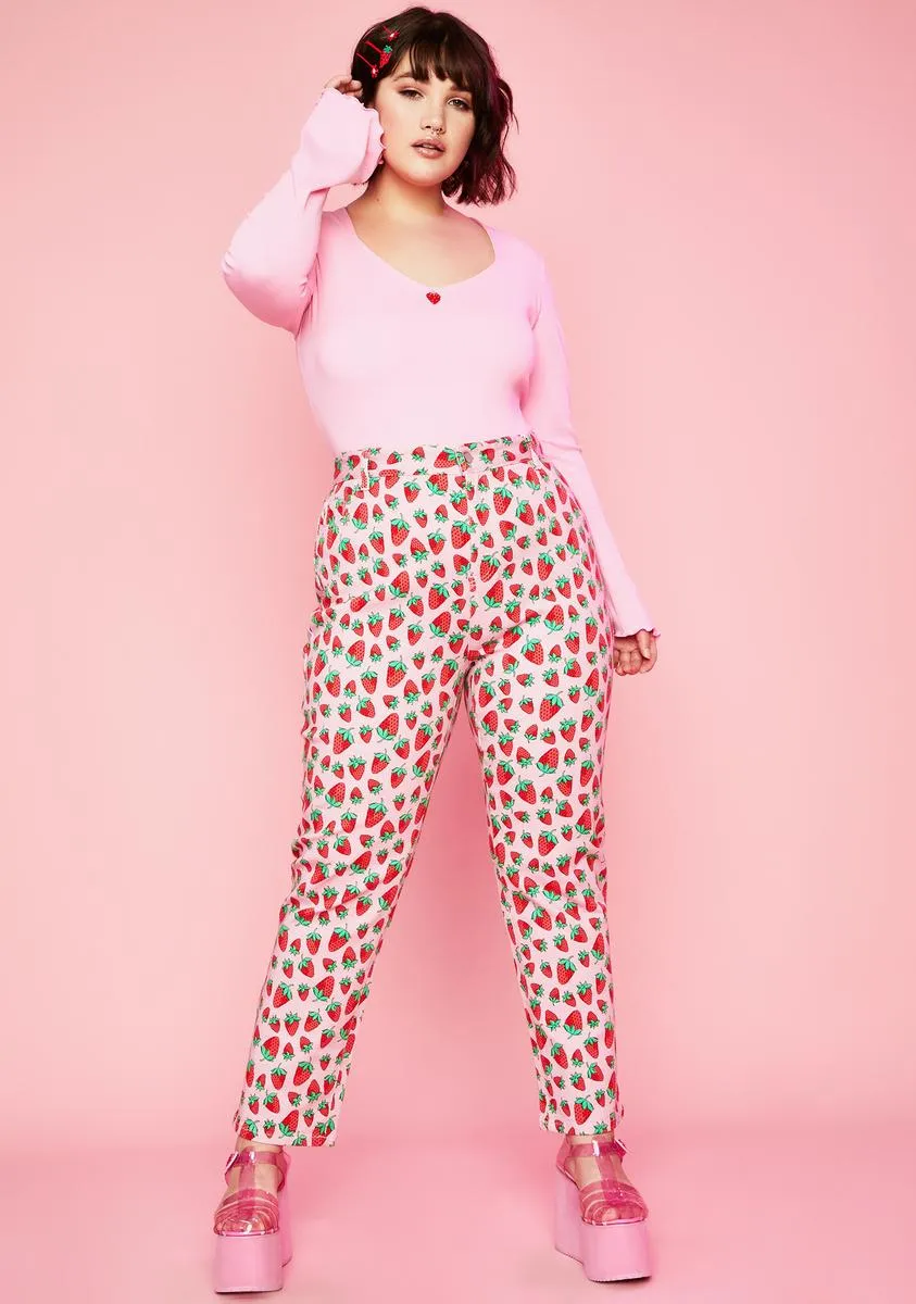 Plus Strawberry Fields Denim Jeans sold by Dolls Kill product image thumbnail 3