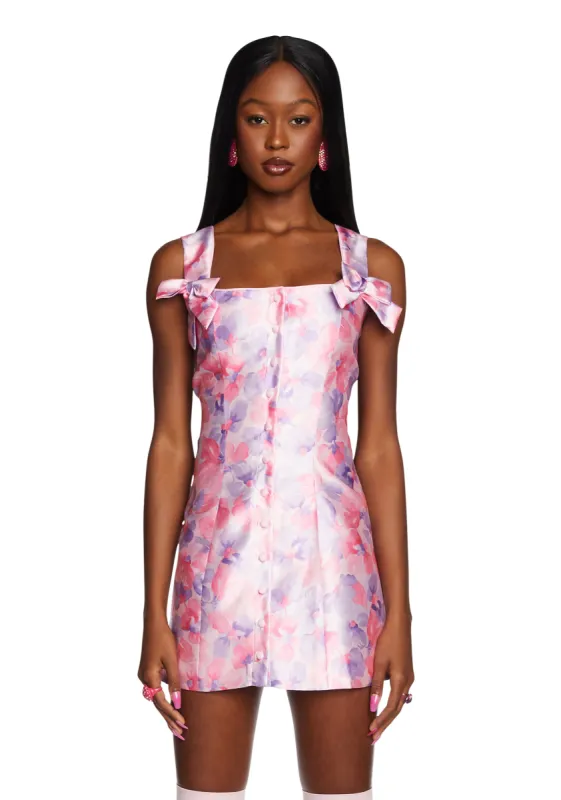 Flower Mania Mini Dress sold by Dolls Kill