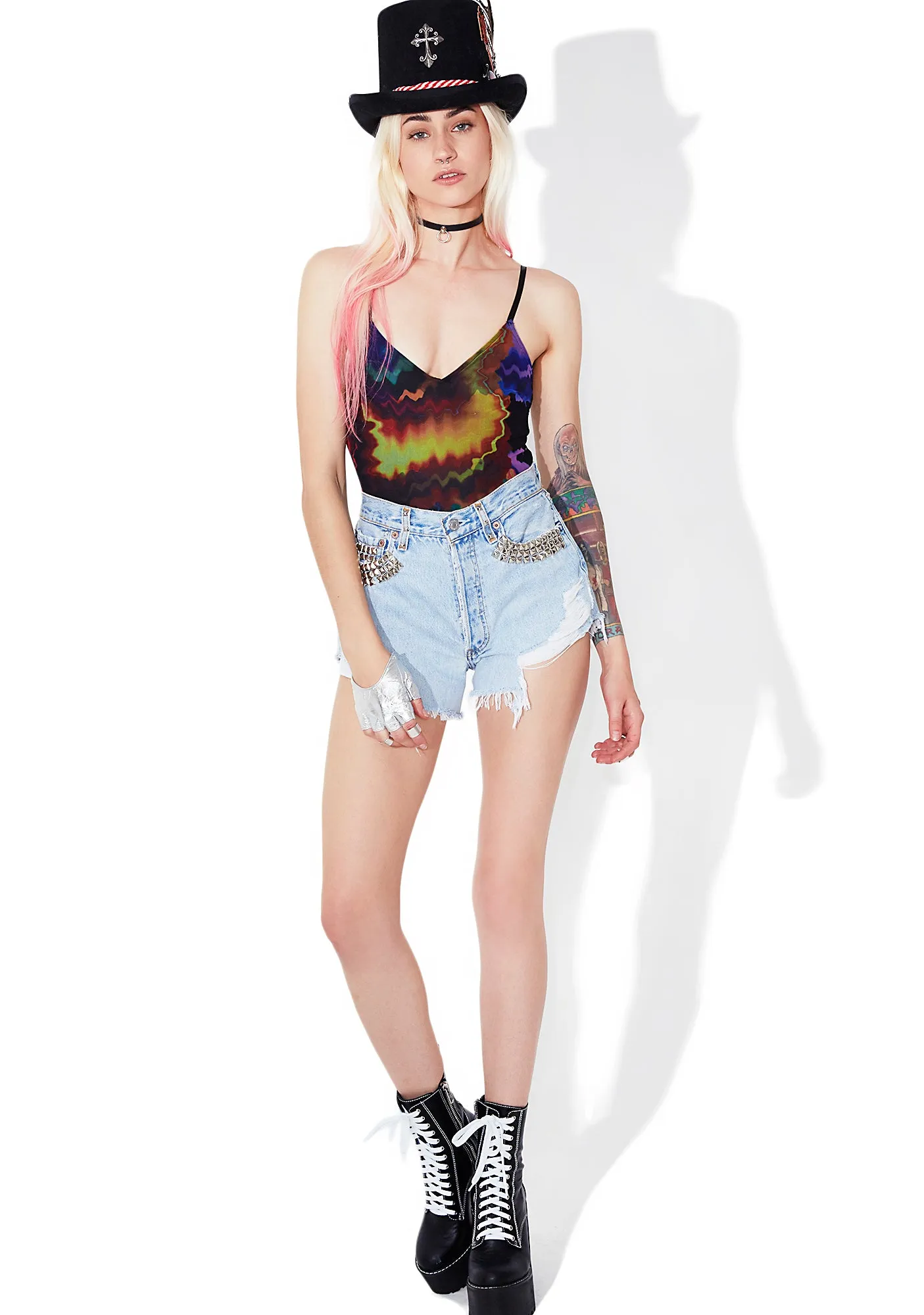 Hurricane Printed Bodysuit sold by Dolls Kill product image thumbnail 5