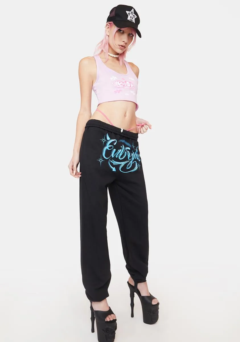 Evil Girl Graphic Sweatpants sold by Dolls Kill product image thumbnail 2