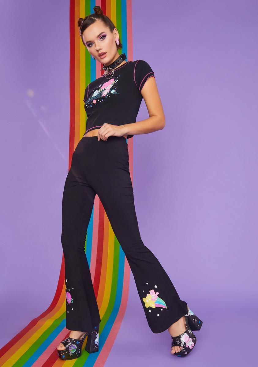 Planet Care Printed Flares sold by Dolls Kill product image thumbnail 3