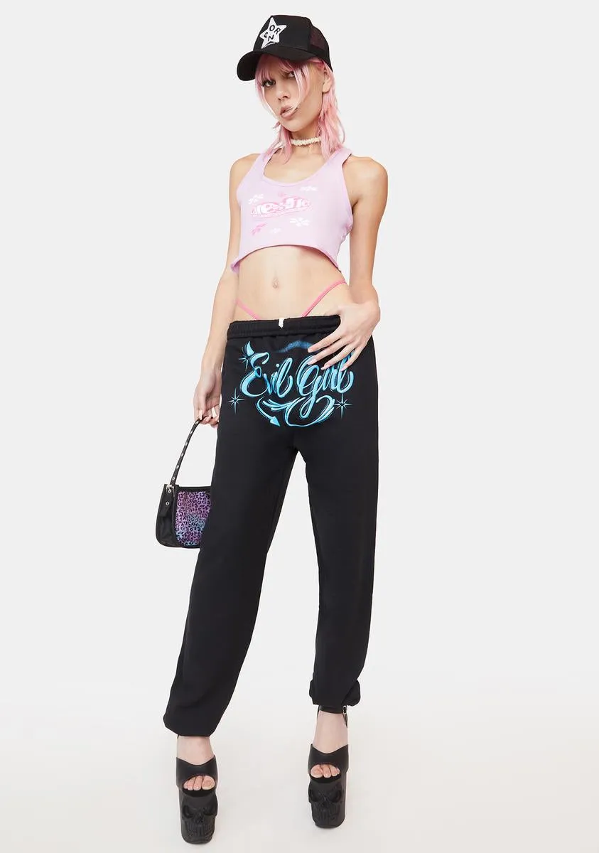 Evil Girl Graphic Sweatpants sold by Dolls Kill product image thumbnail 3