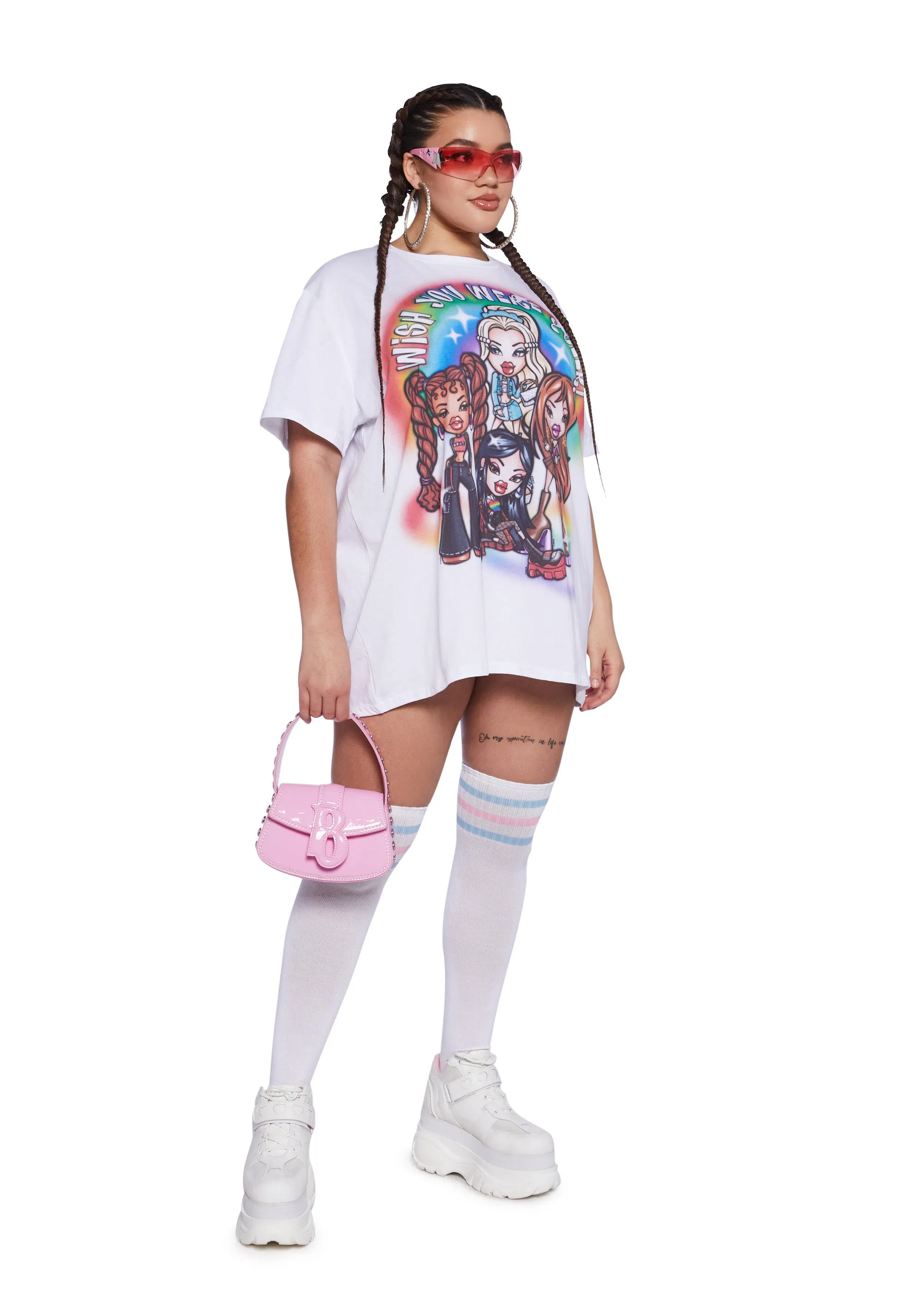 Plus Wish You Were Graphic Tee sold by Dolls Kill product image thumbnail 3