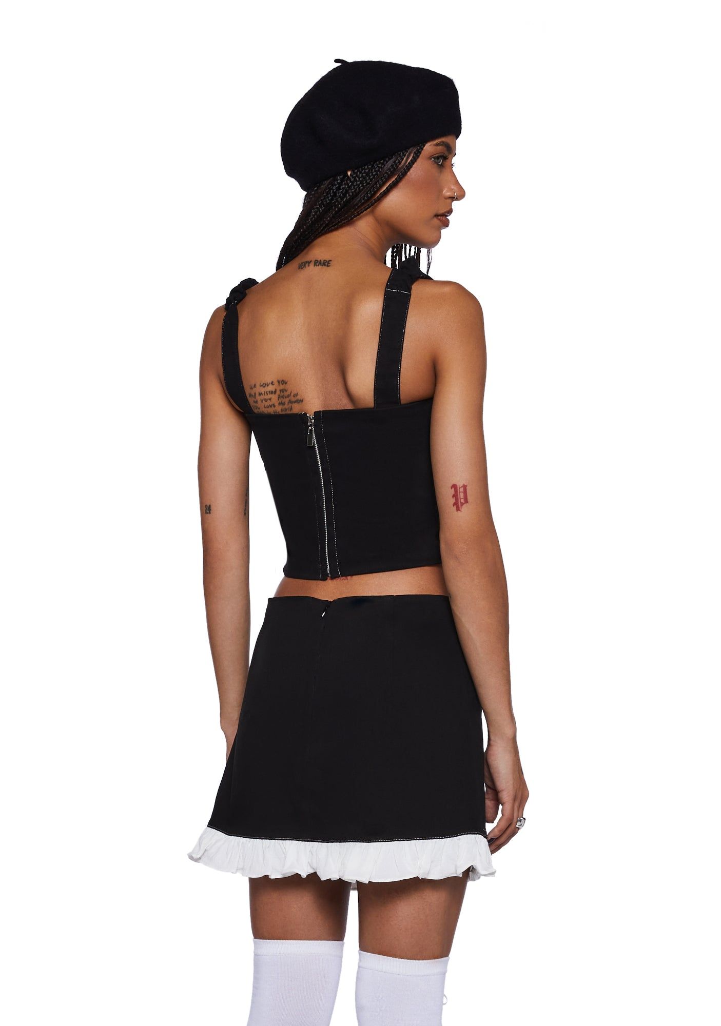 Mary Jane Denim Crop Top sold by Dolls Kill product image thumbnail 4