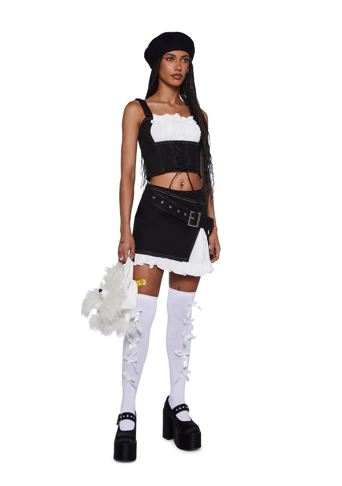 Mary Jane Denim Crop Top sold by Dolls Kill product image thumbnail 2