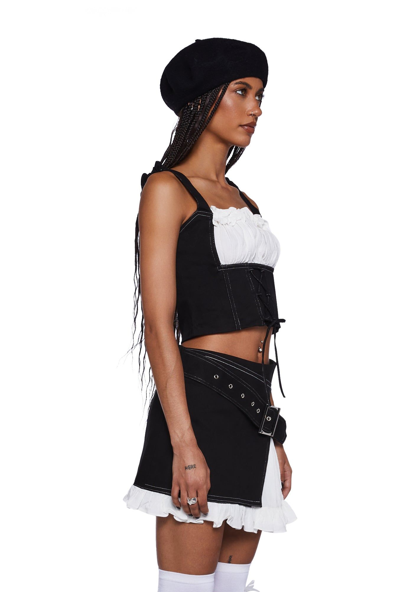 Mary Jane Denim Crop Top sold by Dolls Kill product image thumbnail 3