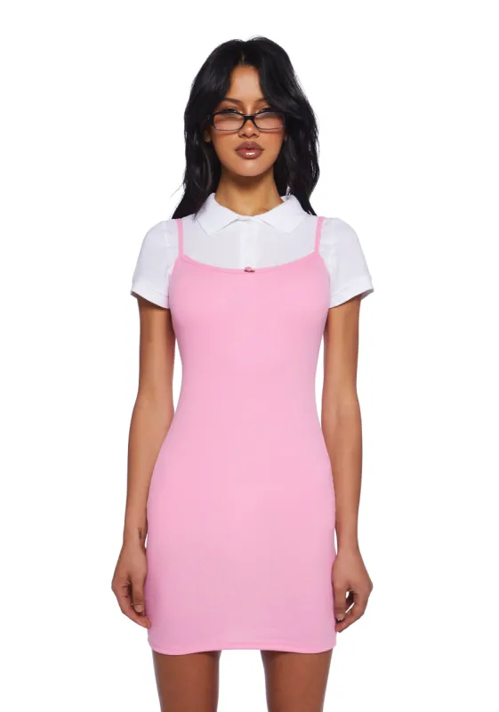 Last Song Tank Dress - Pink sold by Dolls Kill