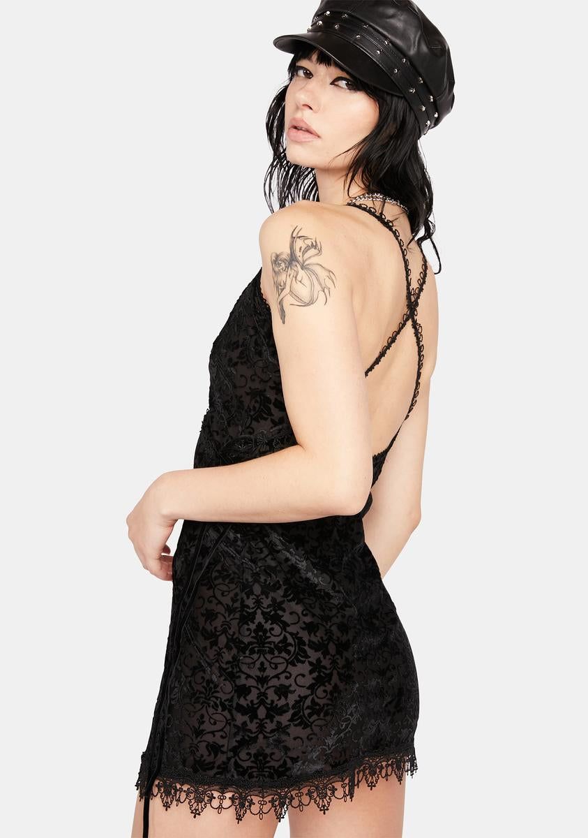 Lace Detail Mini Dress sold by Dolls Kill product image thumbnail 4