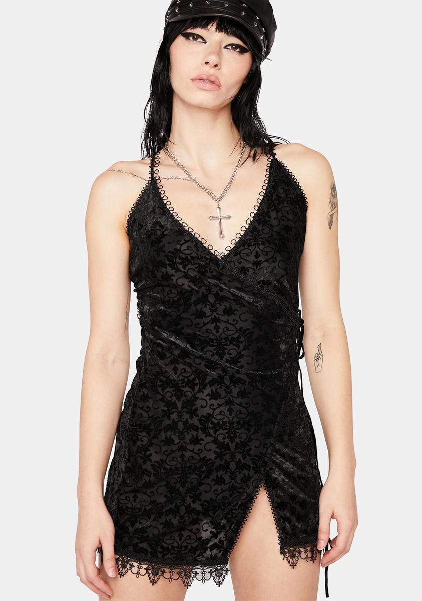 Lace Detail Mini Dress sold by Dolls Kill