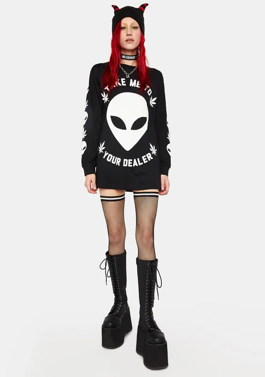 Take Me To Your Dealer Graphic Tee sold by Dolls Kill product image thumbnail 3