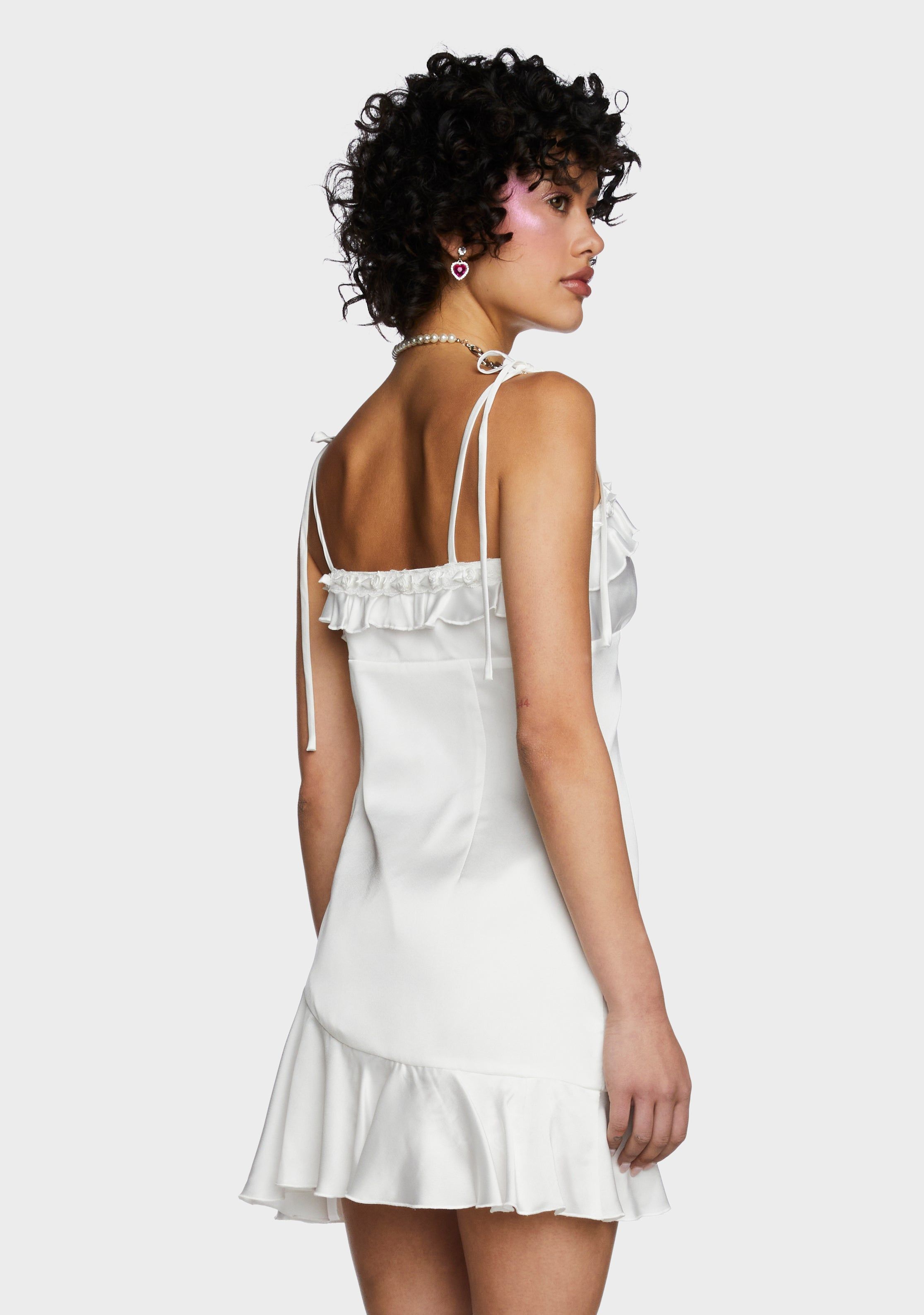 Candy Cravers Mini Dress - White sold by Dolls Kill product image thumbnail 5