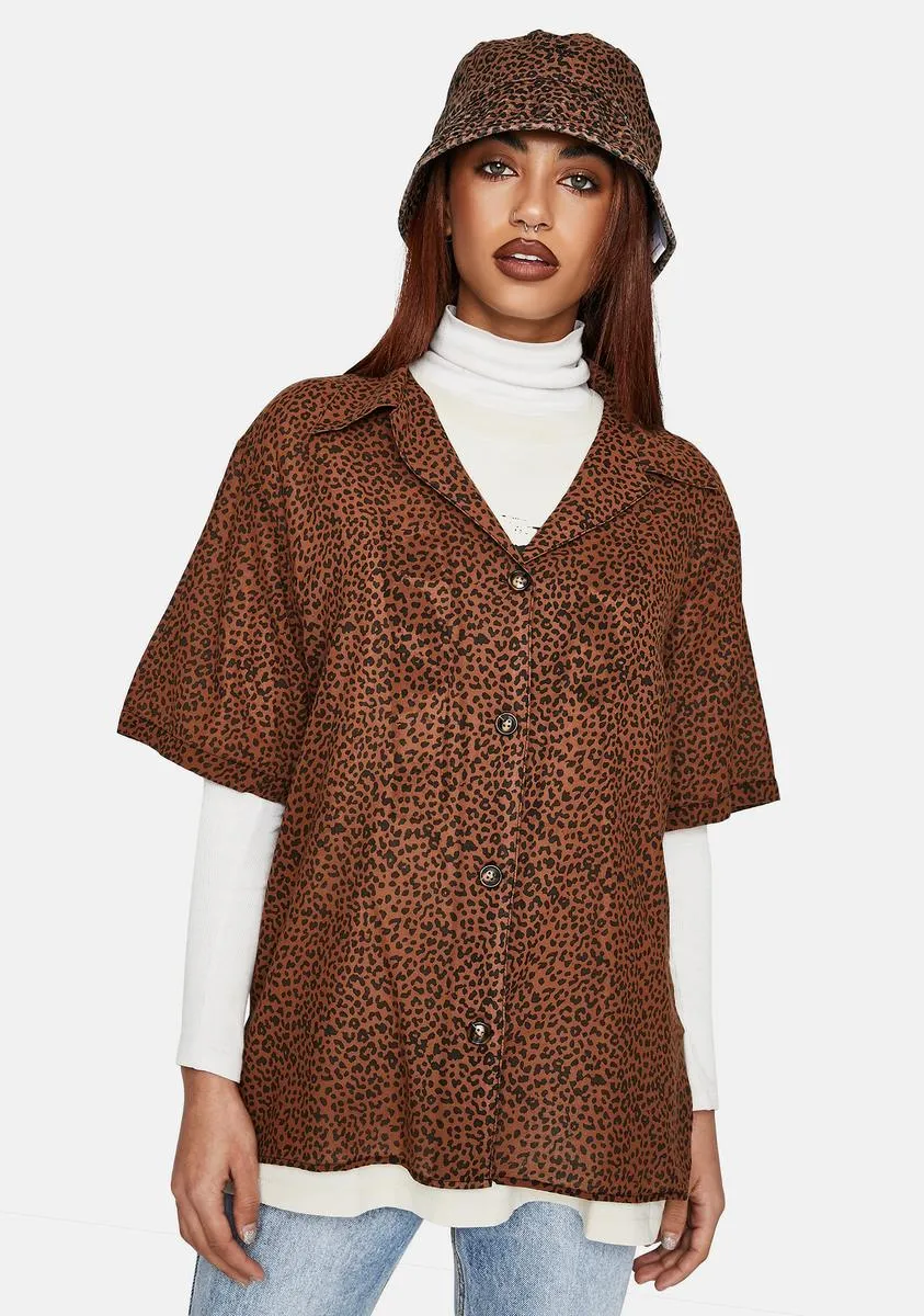 Panthera Slouch Shirt sold by Dolls Kill