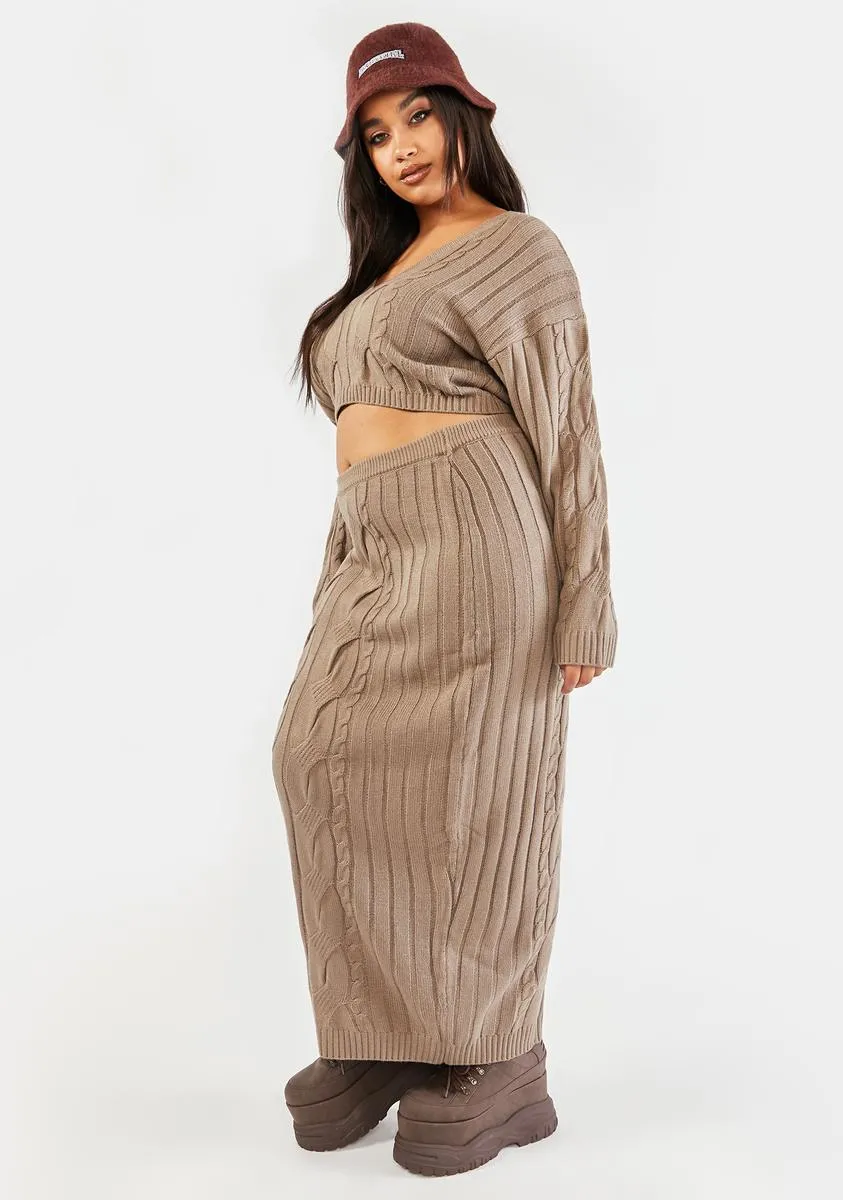 Plus Signed And Delivered Knit Skirt Set sold by Dolls Kill product image thumbnail 2