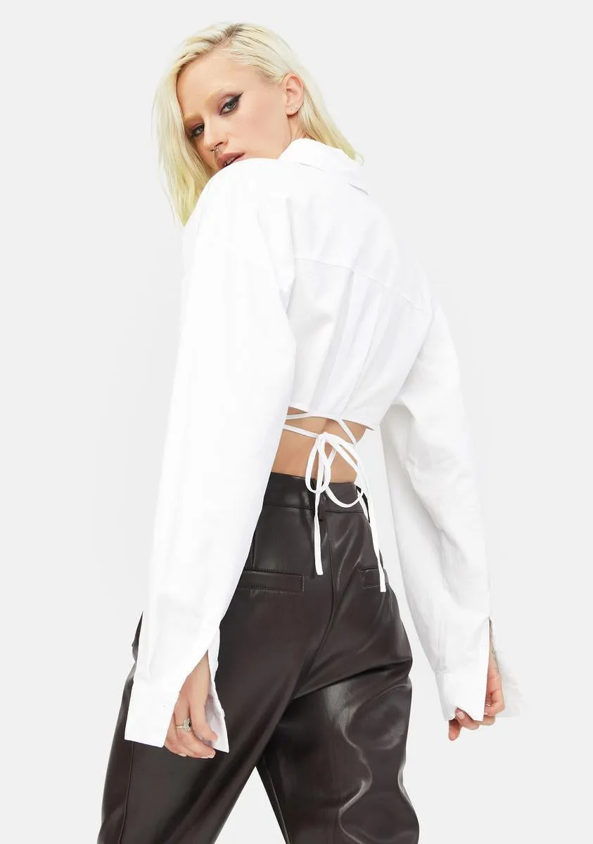 Hideaway Crop Shirt sold by Dolls Kill product image thumbnail 4