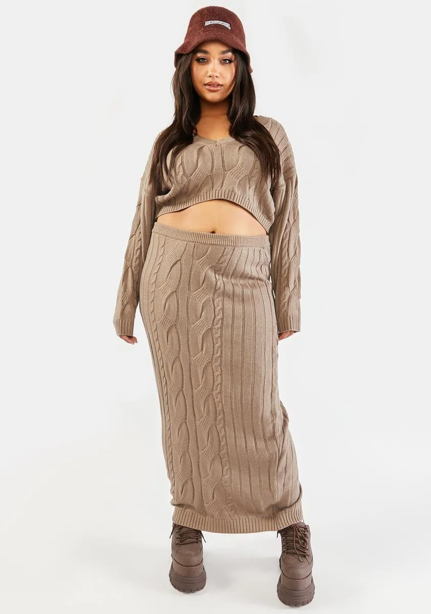 Plus Signed And Delivered Knit Skirt Set sold by Dolls Kill product image thumbnail 3