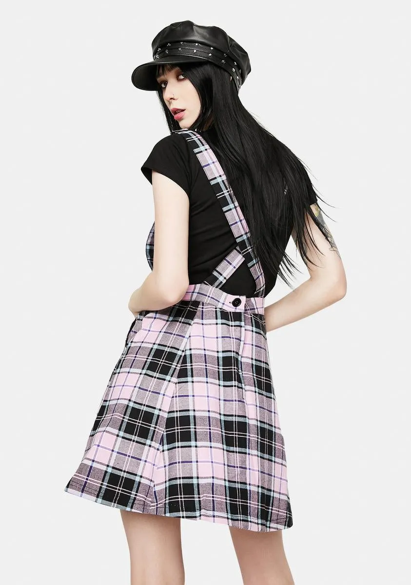 Lindsay Plaid Pinafore Dress sold by Dolls Kill product image thumbnail 4