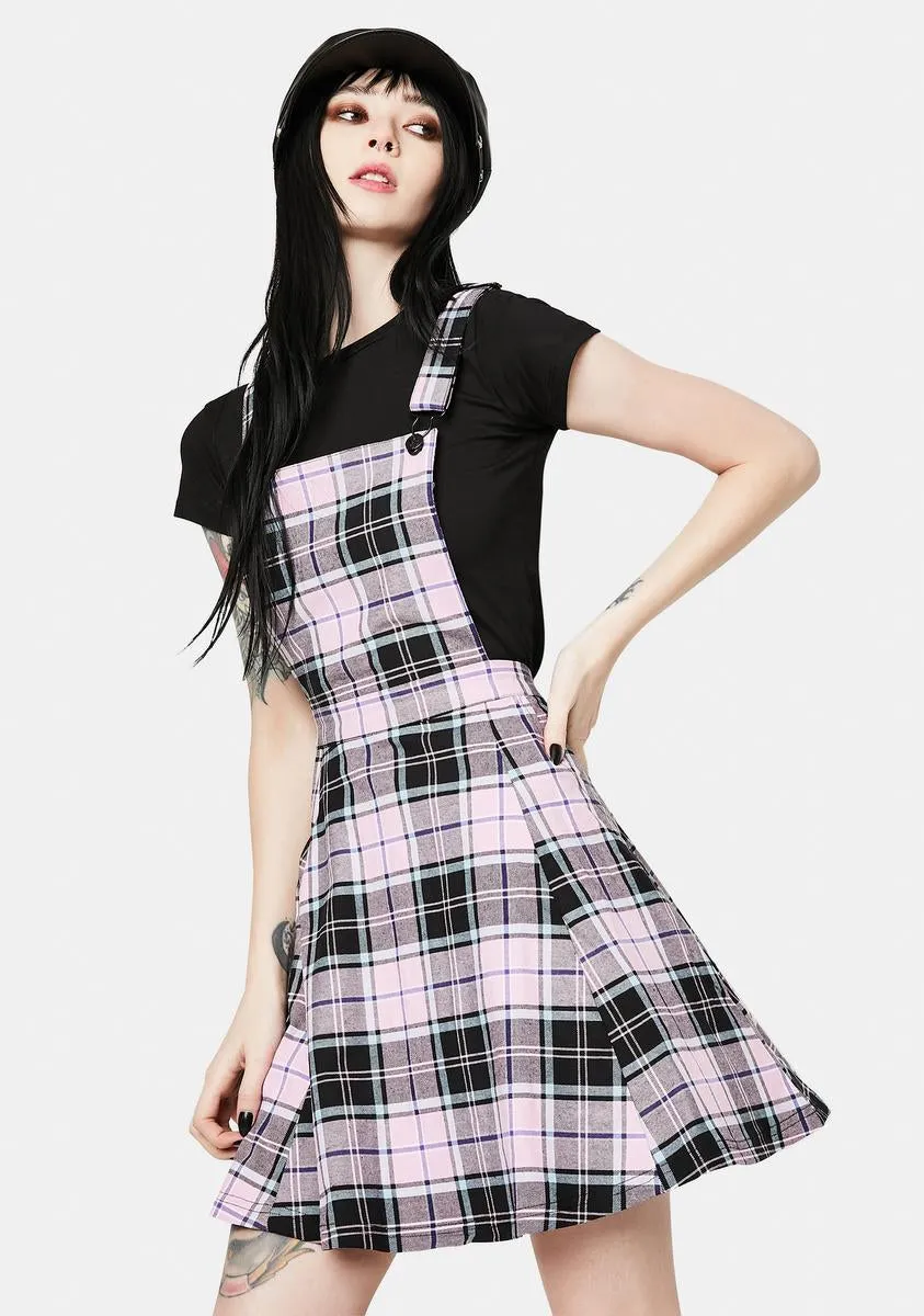 Lindsay Plaid Pinafore Dress sold by Dolls Kill product image thumbnail 2