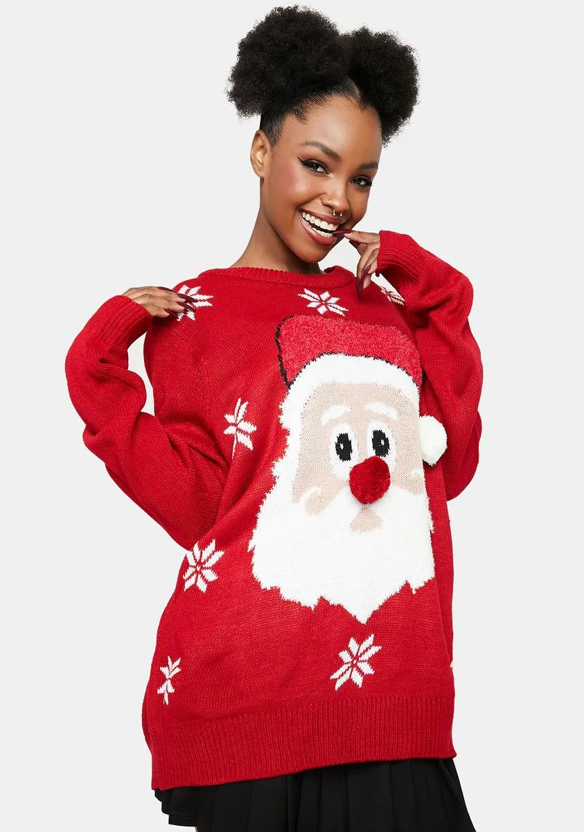 Santa Face It Holiday Sweater sold by Dolls Kill product image thumbnail 2