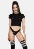 XOXO Rhinestone Thong sold by Dolls Kill