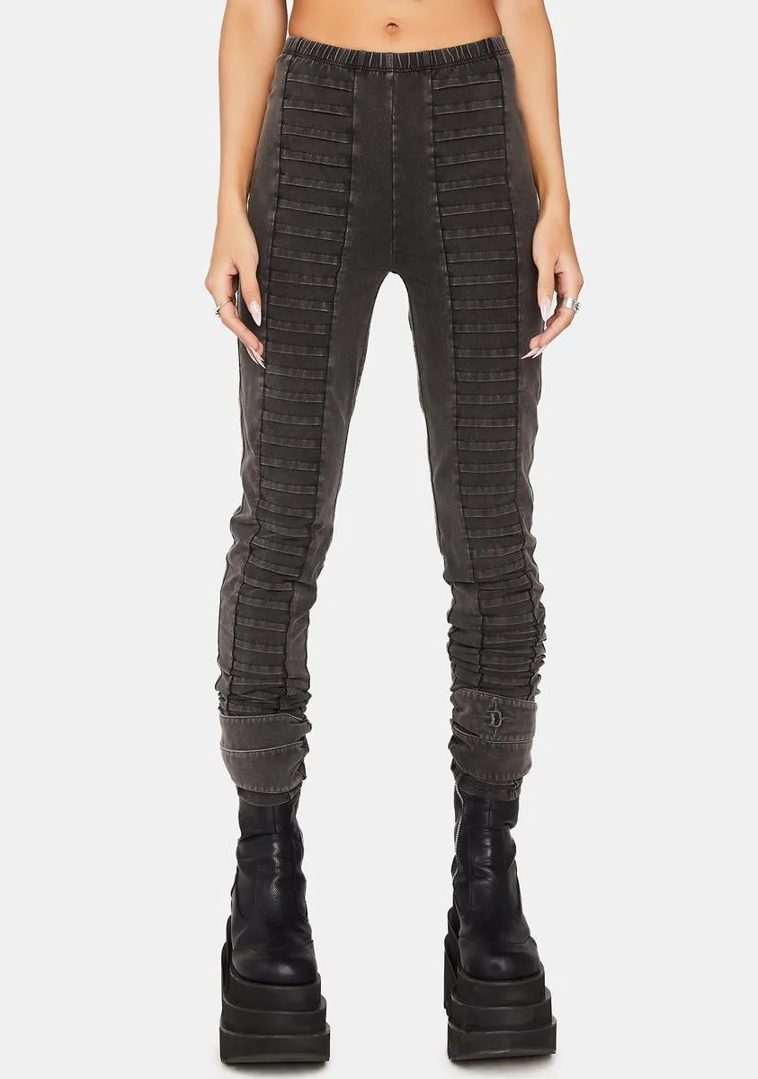 Modulation Paneled Skinny Pants sold by Dolls Kill