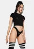 XOXO Rhinestone Thong sold by Dolls Kill