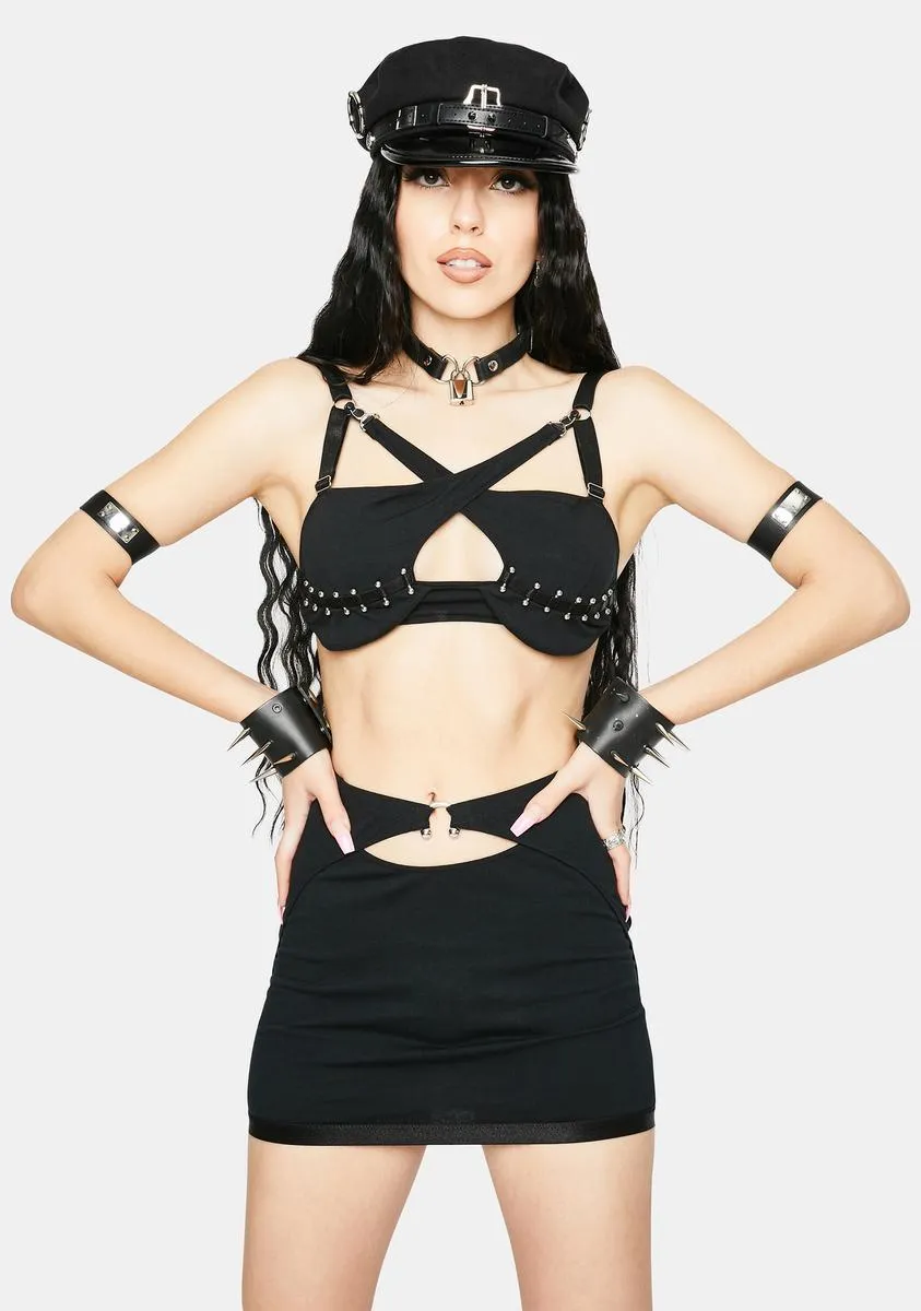 Underneath It All Backless Mini Skirt With Thong sold by Dolls Kill product image thumbnail 2