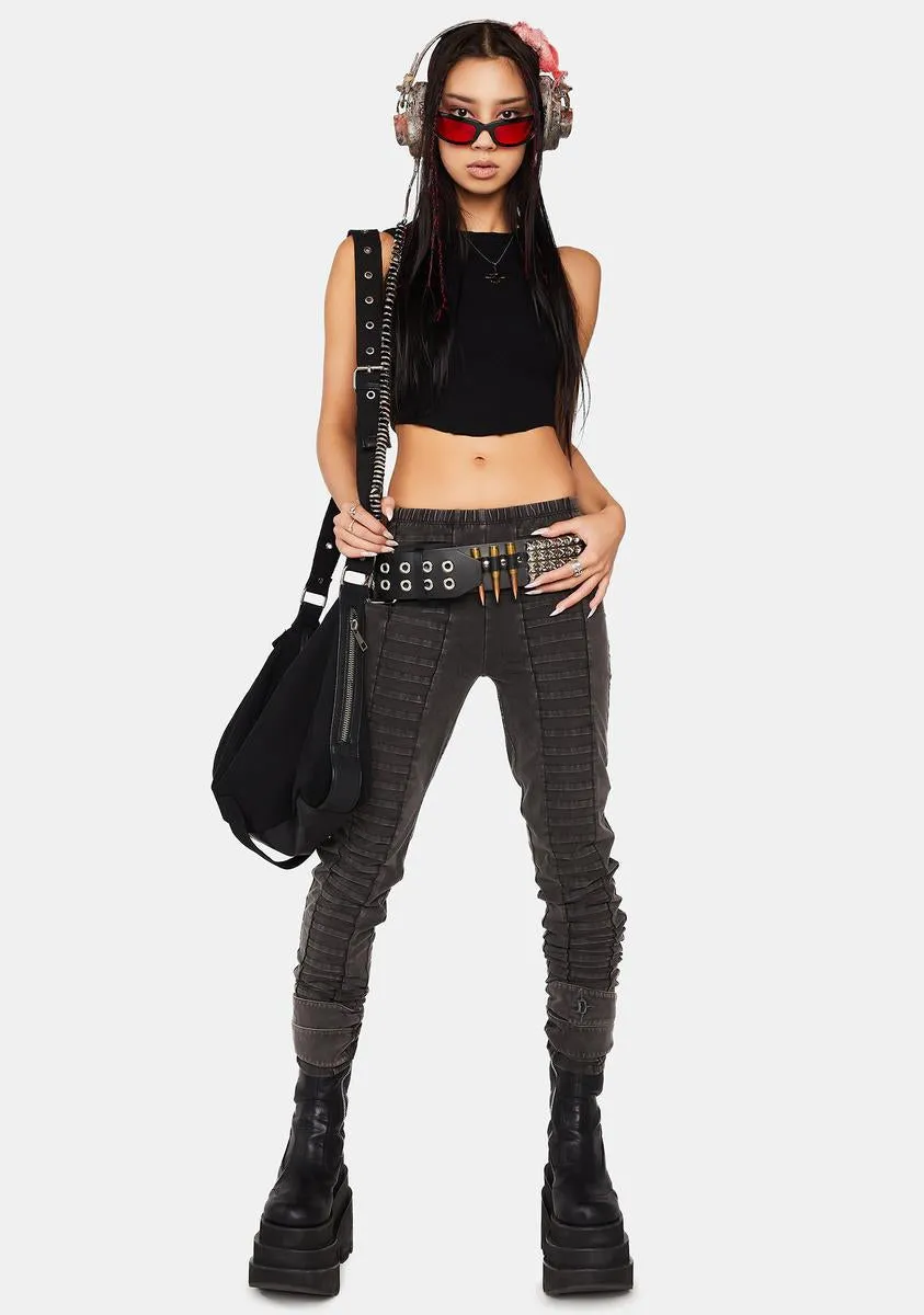 Modulation Paneled Skinny Pants sold by Dolls Kill product image thumbnail 3