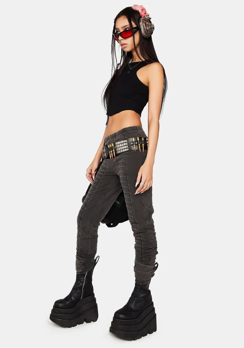 Modulation Paneled Skinny Pants sold by Dolls Kill product image thumbnail 2