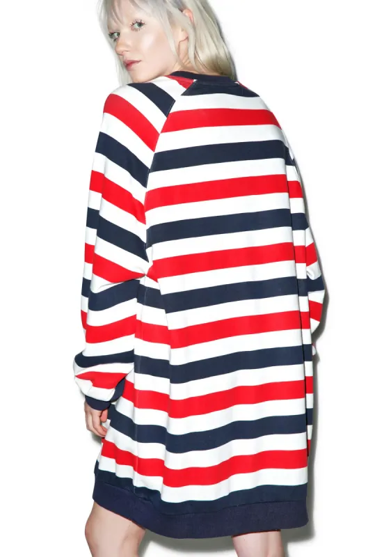 Cola Stripe Sweatshirt sold by Dolls Kill