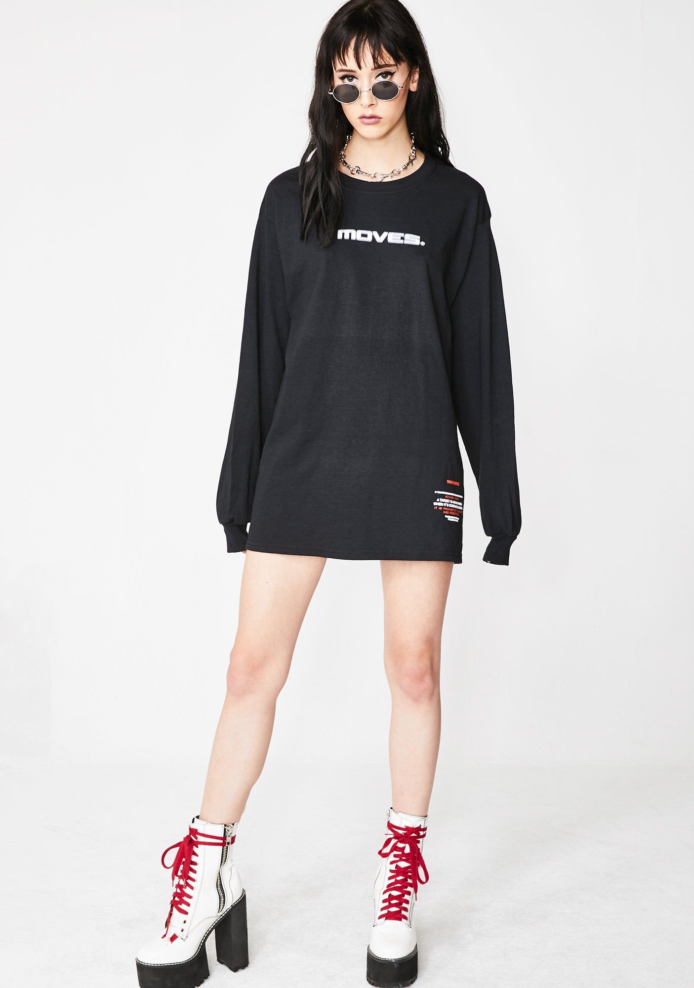Moves Long Sleeve Tee sold by Dolls Kill product image thumbnail 5