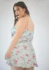 Plus Ivy Can’t Be Just Friends Floral Mini Dress sold by Dolls Kill