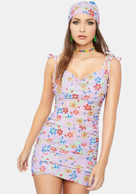 Electric Daisy Mystique Slip Dress sold by Dolls Kill