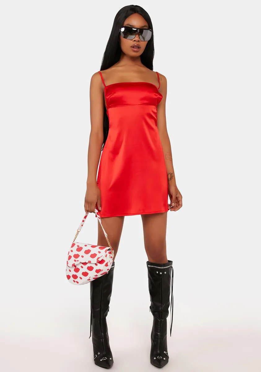 Suri Satin Open Back Mini Dress sold by Dolls Kill product image thumbnail 3