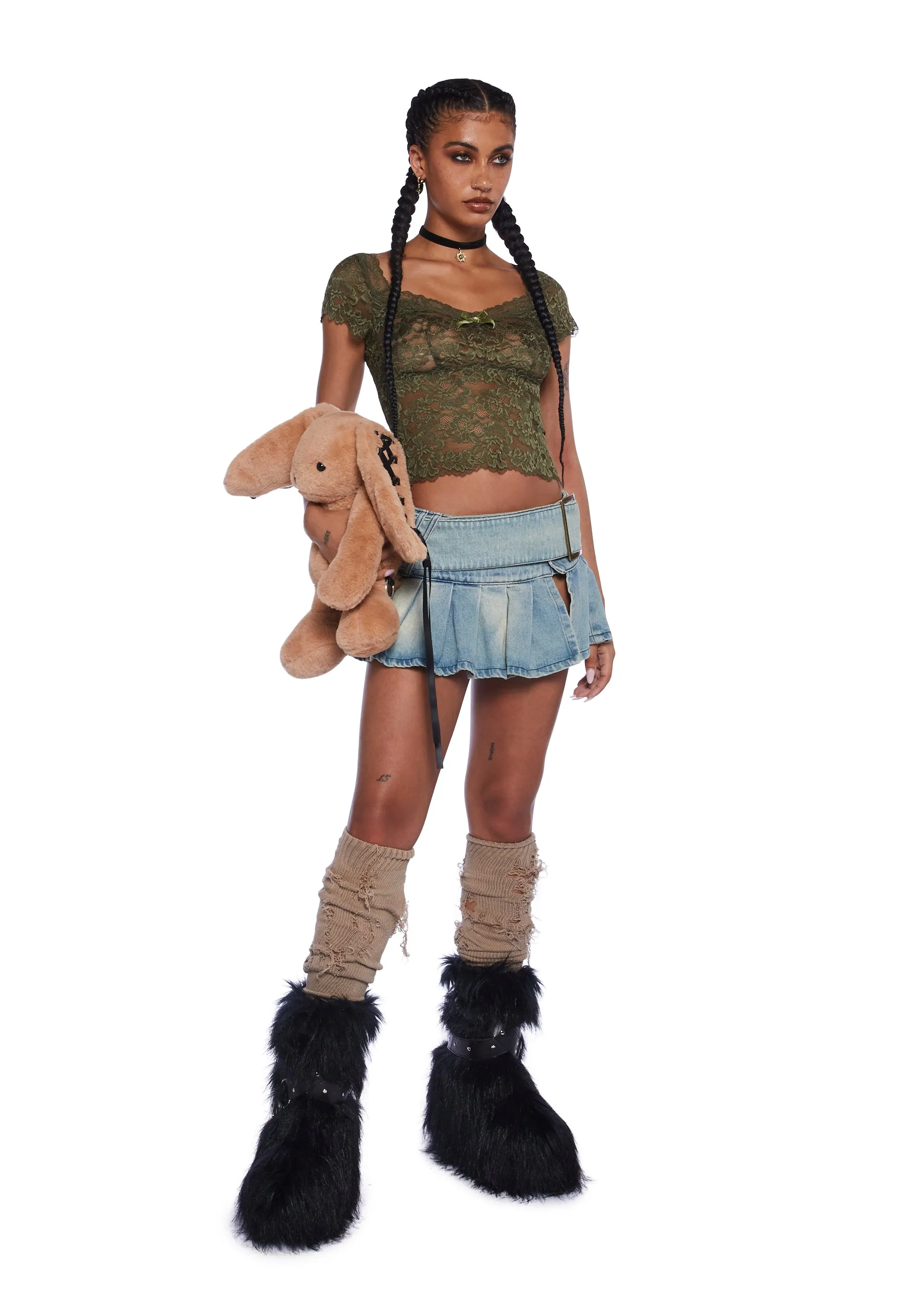 Woodland Wishes Lace Top - Green sold by Dolls Kill product image thumbnail 2