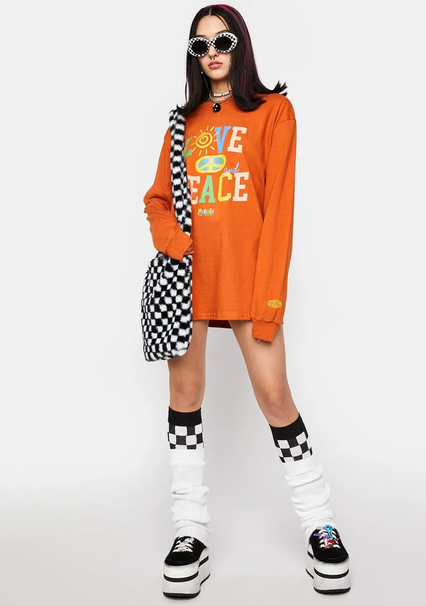Love And Peace Long Sleeve Tee sold by Dolls Kill product image thumbnail 3