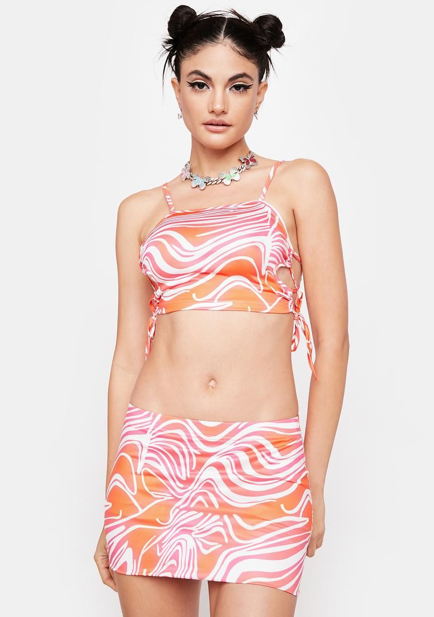 Flight Plan Skirt Set sold by Dolls Kill